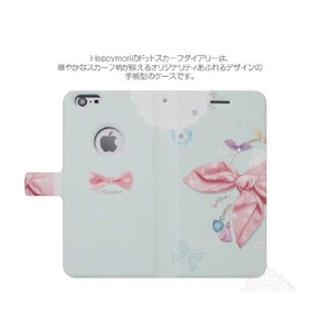 Happymori iPhone 6s/6用ケース Dot Scarf Diary ピンクスカーフ HM4161I6-イメージ4
