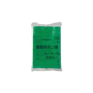 トラスコ中山 TRUSCO　小型ポリ袋　縦200X横130Xt0．05　200枚入　緑 A-1320G-イメージ1