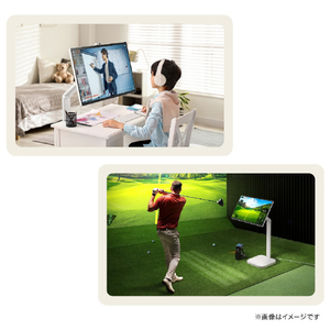 LGエレクトロニクス LG Smart Monitor Swing Stand /スイベル/高さ調整/ピボット/ホイール付きスタンド STA32F STA32F-イメージ9