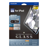 エレコム iPad 第10世代用ガラスフィルム ダイヤモンドコーテンング TBA23RFLGDC