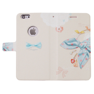 Happymori iPhone 6s/6用ケース Dot Scarf Diary ブルースカーフ HM4162I6-イメージ3