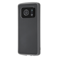 レイアウト AQUOS R6用耐衝撃ハイブリッドケース Puffull クリア/グレー RT-AQR6CC14/CGRM