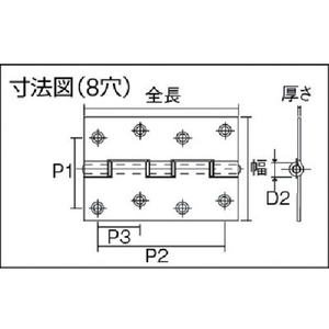 トラスコ中山 TRUSCO ステンレス製厚口蝶番 全長102mm (4個) FC823FT-2335361-イメージ3