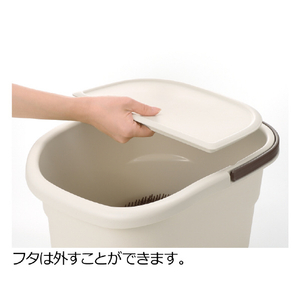 リッチェル ハユール フットバスバケツ アイボリー ﾊﾕ-ﾙﾌﾂﾄﾊﾞｽﾊﾞｹﾂIV-イメージ3