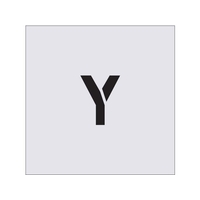 アイマーク ステンシル Y 文字サイズ50×40mm FC676HZ-4341171