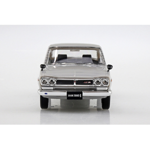 アオシマ 1/32 ニッサン C10 スカイライン 2000GT-R (シルバー) 楽プラ スナップキット No.16-SV Aﾗｸﾌﾟﾗ16SVC10GTRｼﾙﾊﾞ--イメージ5