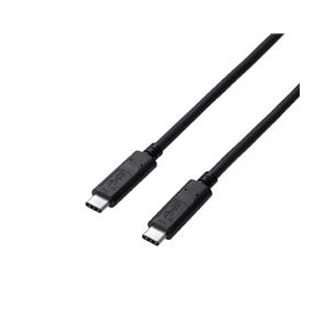 エレコム USB3．1ケーブル(認証品、C-C) 1．0m ブラック USB3-CCP10NBK-イメージ1