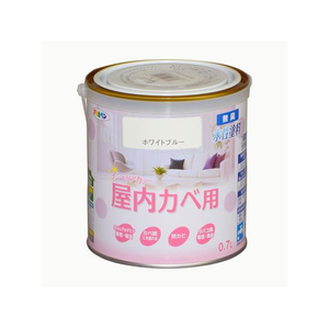 アサヒペン New水性インテリア屋内カベ 0.7L ホワイトブルー FCB729G-イメージ1