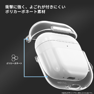 araree AirPods Pro 3 Nu：kin ハードクリアケース クリア AR28163APP3-イメージ4
