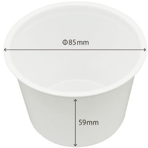 シーピー化成 かき氷カップ UFカップ85-180 ホワイト 本体 100枚 FCG359V-00384381-イメージ2