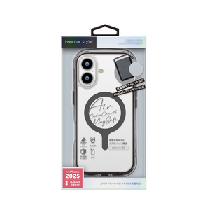 PGA iPhone 17用MagSafe エアクッションケース グラファイト PG-25AMA01BK-イメージ1