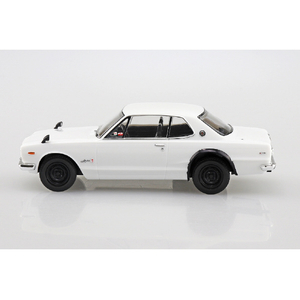アオシマ 1/32 ニッサン C10 スカイライン 2000GT-R (ホワイト) 楽プラ スナップキット No.16-WH Aﾗｸﾌﾟﾗ16WHC10GTRﾎﾜｲﾄ-イメージ4
