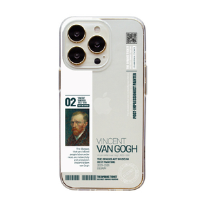 Dparks iPhone 14 Pro用ソフトクリアケース ゴッホ DS24163I14P-イメージ1