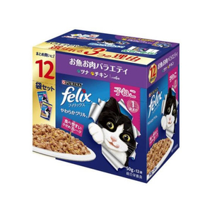 ネスレピュリナペットケア フィリックスパウチ やわらかグリル 子ねこ お魚お肉バラエティ 50g×12袋 FC507NP-イメージ1