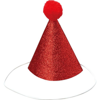 アーテック キラキラミニ三角帽子 赤 FCE169V-19351