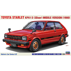 ハセガワ 1/24 トヨタ スターレット KP61 S(3ドア)中期型(1980) HC63ﾄﾖﾀｽﾀ-ﾚﾂﾄKP61Sﾁﾕｳｷ-イメージ8