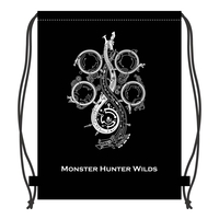 カプコン モンスターハンターワイルズ ナップザック タイトルロゴシンボル MHW001