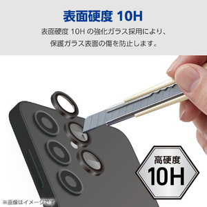 エレコム Galaxy S25用カメラレンズガラスフィルム PM-G251FLLG-イメージ4