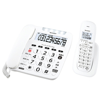 シャープ デジタルコードレス電話機(子機1台タイプ) e angle select ホワイト系 JDVE3CL