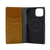 ABBI SIGNATURE iPhone 15用VINTAGE イタリアンレザー MagSafe対応ダイアリーケース タン ABS26163I15-イメージ2