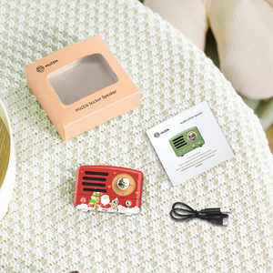 MUZEN PETA Bluetoothスピーカー クリスマスレッド MWQ1ICR-イメージ6