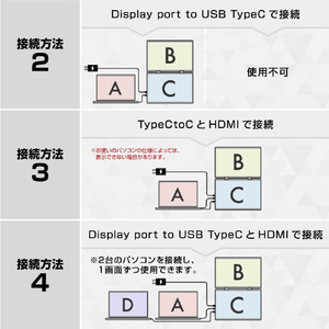 サンコー 23．8インチ上下2画面拡張デュアルモニター ブラック DMBG25HBK-イメージ8