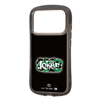 レイ・アウト iPhone 18 Pro用 / 17 Pro用 / バットマン / Puffull 衝撃吸収 バンパー ハイブリッドケース / ジョーカー_ロゴ RC-WP58CMD2CB/BM25
