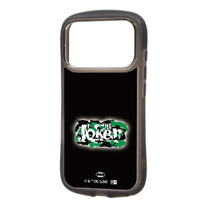 レイ・アウト iPhone 18 Pro用 / 17 Pro用 / バットマン / Puffull 衝撃吸収 バンパー ハイブリッドケース / ジョーカー_ロゴ RC-WP58CMD2CB/BM25-イメージ1