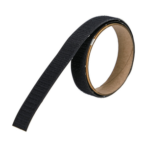 トラスコ マジックテープ［［Ｒ下］］ＴＭＳＤシリズフックのみ１６ｍｍ×１ｍ黒 TRUSCO　マジックテープ［［R下］］（強粘着タイプ）　フックタイプ TMSD-16-1-BK-イメージ1