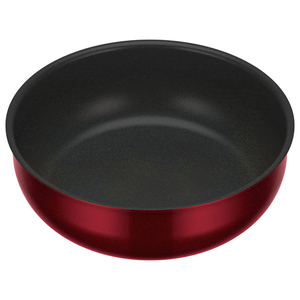 サーモス デュラブルシリーズ 取っ手のとれる炒め鍋KVD(24cm) ディープレッド KVD-024D-DR-イメージ2