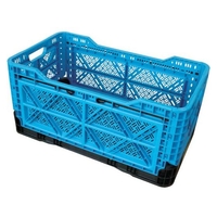 青いプラスチック製メッシュコンテナ　3枚セット 青いプラスチック製メッシュコンテナ 3枚セット