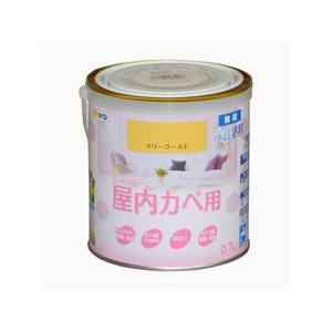 アサヒペン New水性インテリア屋内カベ 0.7L マリーゴールド FCB730G-イメージ1