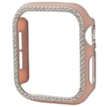 GAACAL Apple Watch Series 7-8 [41mm]用スワロフスキーフレーム ピンク×シルバー W00065PS5
