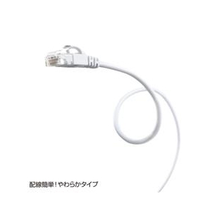 サンワサプライ カテゴリ6極細LANケーブル(5m) ホワイト LA-SL6-05W-イメージ3