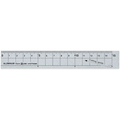 クツワ アルミ定規 15cm シルバー FCU8567-XS03SV