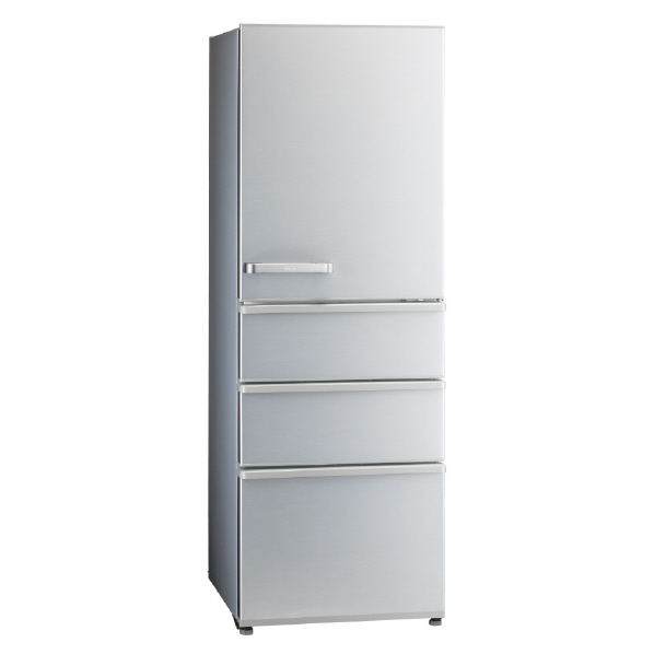 AQUA 【右開き】355L 4ドア冷蔵庫 ブライトシルバー AQR-36N2(S) 右開き 355L 冷蔵室