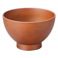 江部松商事 EBM/耐熱4寸 乱筋木目汁椀 総ライトブラウン 1000145 FC190LS-6223930