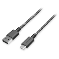 多摩電子工業 USB2.0 Type-C/USBタフケーブル1.2m ブラック TH30CAT12K