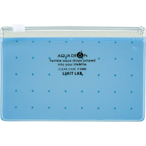 リヒトラブ AQUA DROPs クリヤーケース A8 青 5枚 FC39923-F5300-8-イメージ1