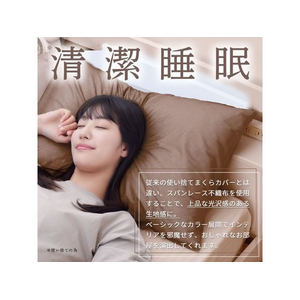 医食同源 Nanoni スパンまくらカバー ホワイト FC233RK-イメージ3
