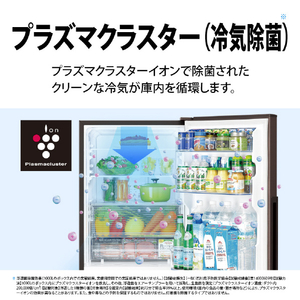 シャープ 【右開き】280L 2ドア冷蔵庫 アコールブラウン SJ-PD28R-T-イメージ5