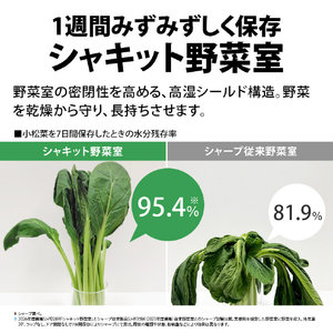 シャープ 【右開き】280L 2ドア冷蔵庫 アコールブラウン SJ-PD28R-T-イメージ7