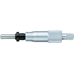 新潟精機 マイクロメータヘッド 測定範囲0~25mm ナット付 1511401080～250.01ナット付球面(SR4) FC371KW-3774775-イメージ1