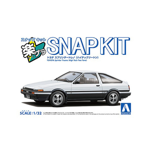 アオシマ 1/32 トヨタ スプリンタートレノ (ハイテックツートン) 楽プラ スナップキット No.11-WB Aラクプラ11WBトレノハイテツクツ-トン アオシマ 1/32 トヨタ スプリンタートレノ (ハイテックツートン) 楽プラ スナップキット No.11-WB Aラクプラ11WBトレノハイテツクツ-トン