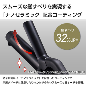テスコム ミニカールアイロン ブラック TM122A-K-イメージ5