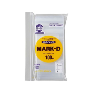 生産日本社（セイニチ） セイニチ/ユニパック マーク付き 0.04mm MARK-D 100枚入 #6651644 FCC6948-12065516996-イメージ1