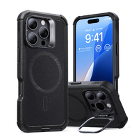 ESR iPhone 16 Pro用Cyber Armor スタンド付き耐衝撃ケース ブラック ES27166I16PR