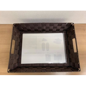 スマイル PP浅型バスケット 取っ手つき FC246RW-747764-イメージ2