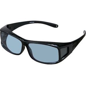トラスコ中山 TRUSCO/イエローライト・ブルーライトカットオーバーグラス YBLCG-BK FC795TZ-2568389-イメージ1