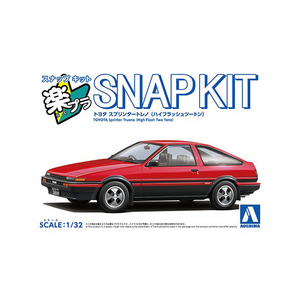 アオシマ 1/32 トヨタ スプリンタートレノ (ハイフラッシュツートン) 楽プラ スナップキット No.11-RB Aラクプラ11RBトレノハイフラツシユツ-トン アオシマ 1/32 トヨタ スプリンタートレノ (ハイフラッシュツートン) 楽プラ スナップキット No.11-RB Aラクプラ11RBトレノハイフラツシユツ-トン